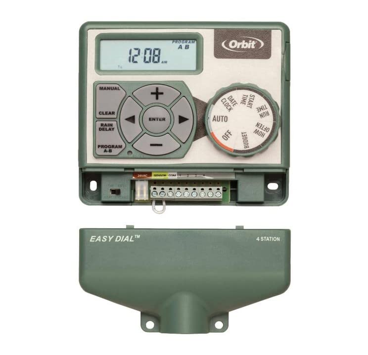 Orbit 57594 Easy Dial 4-Station Indoor Sprinkler Controller, Green - Image 2